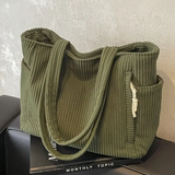 Tilda – Bolsa de mano acanalada con detalle de cordón