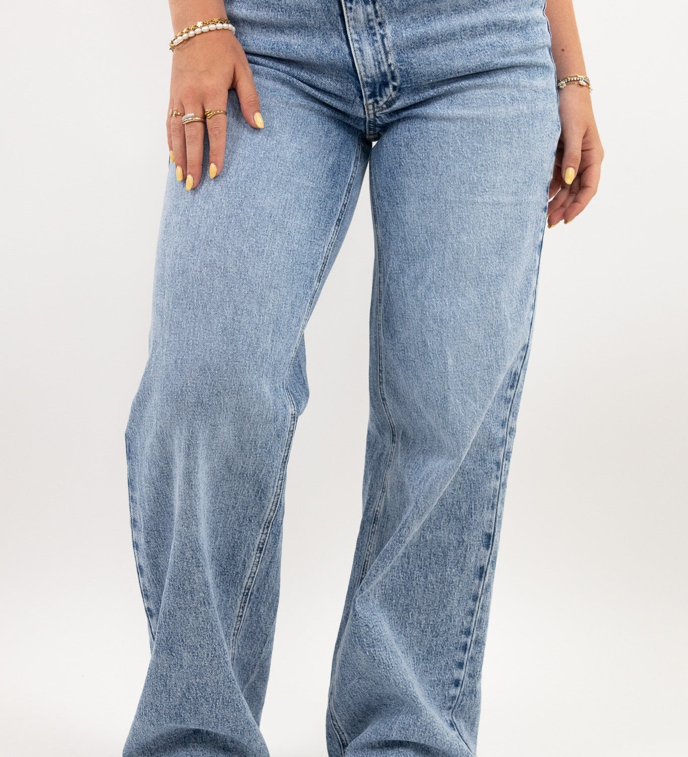 Luna – Jeans wide leg clásicos