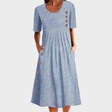 Luisa | Vestido Midi de Algodón