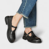 Amaya - Zapatos clásicos de piel con tira en T